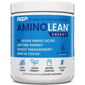 AminoLean Pre Workout Powder, Amino Energy & Weight Management with Vegan BCAA Amino Acids, Natural Caffeine, Preworkout Boost for Men & Women, 30 Serv, Pink Lemonade…