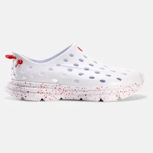 KANE Revive - All White / Red Speckle Recovery Shoe - Everyday Sneaker, Shoe for Runners