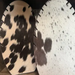 Cowhide Necklace Stand - Natural Cowhide Material for Stylish Jewelry Display