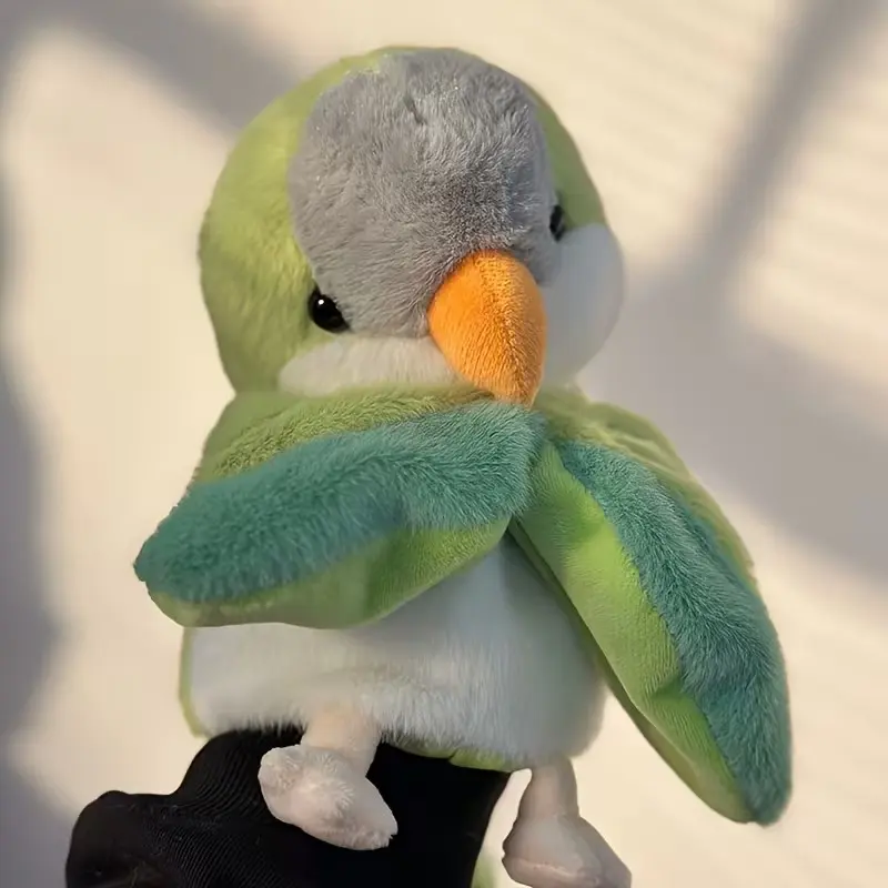Cute Parrot Hand Puppet for Storytelling and Teaching, Funny Plush Toy for Preschool Interactive Entertainment, Adorable Flying Animal Puppet Stuffed Animal
