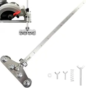 2026 Circular Saw Guide Rail,Positioning Calipers for Precise Measurements & Easy Wood Cutting,Stainless Steel Precision Cutting Guide for Woodworking,24in