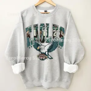 [Sale Up To 30%] + [Free Ship] Vintage Philadelphia Football Sweatshirt, Retro Eagles Football 2025 T-Shirt & Sweatshirt Unisex Crewneck Made in 100% Cotton, Design & Printed In The USA