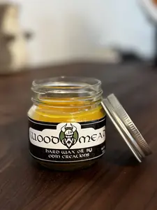 Wood Mead Hard Wax Oil 6 oz by Odin Creations - Matte Finish for Natural Warm Wood Tones - Ideal for Smooth Clean Applications