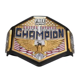 Curve United States Adult Championship Title Belt Replica - 6mm Leather Straps  - Fan Gift
