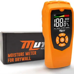 Mutt Tools Pinless Moisture Meter for Drywall – Non-Destructive Wood Moisture Meter for Walls, Wood and Masonry – Detects up to 2 Inches Below the Surface
