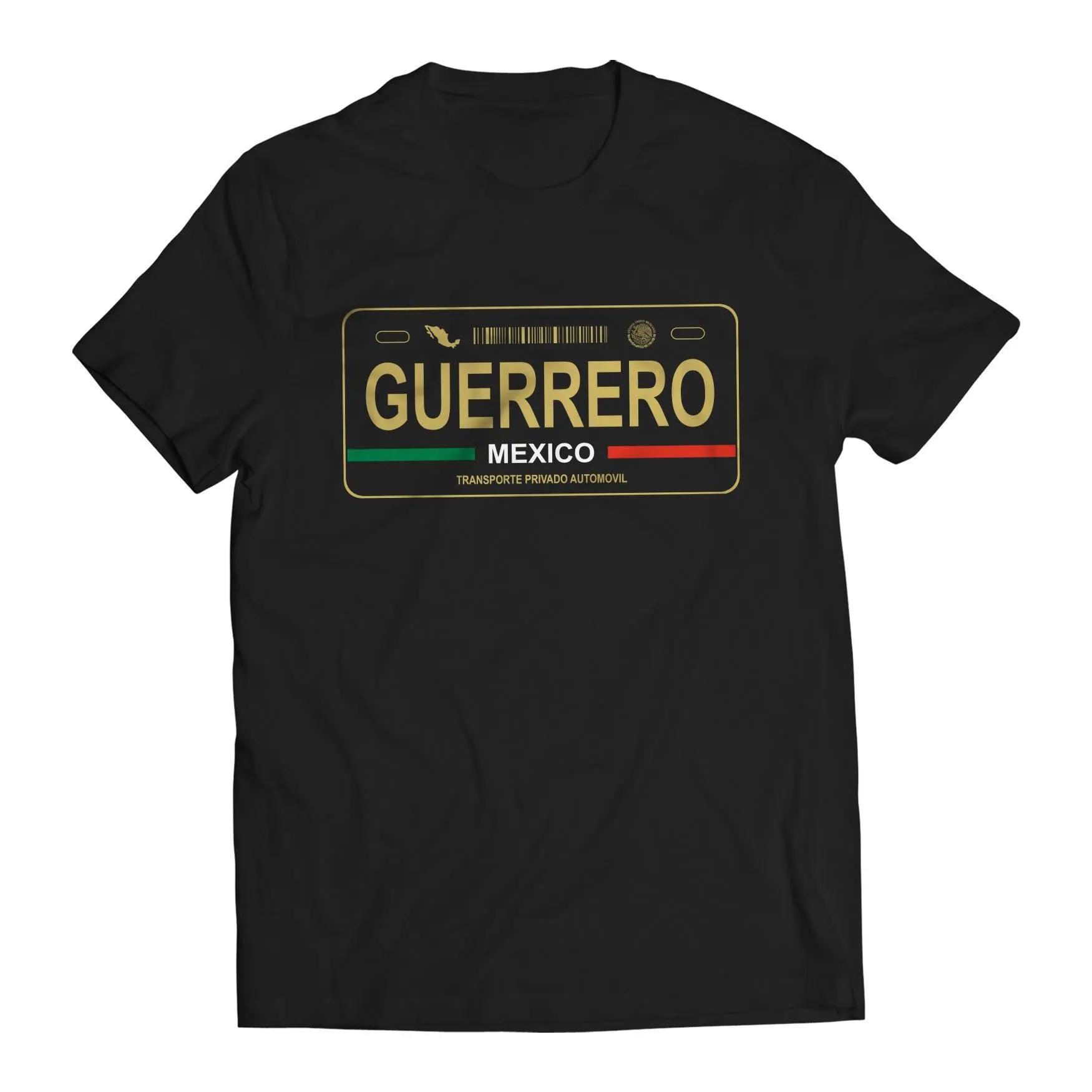 Guerrero Mexico License Plate T-Shirt - Playera Mexicana con Placa de Carro