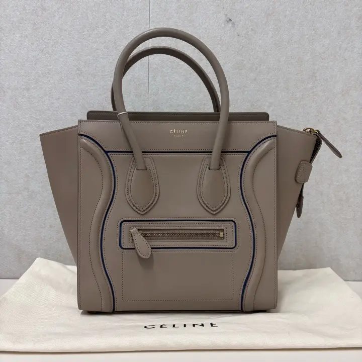 Pre-owned Celine leather Shoulder Bags Luggage Micro Tote Bag 21661852