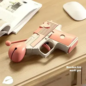 Wooden Fish Stress Relief Gong Gun, Perfect Gift Idea, Ideal for Relaxation and Meditation, Unique Present for Loved Ones, Stress Relief Gadgets