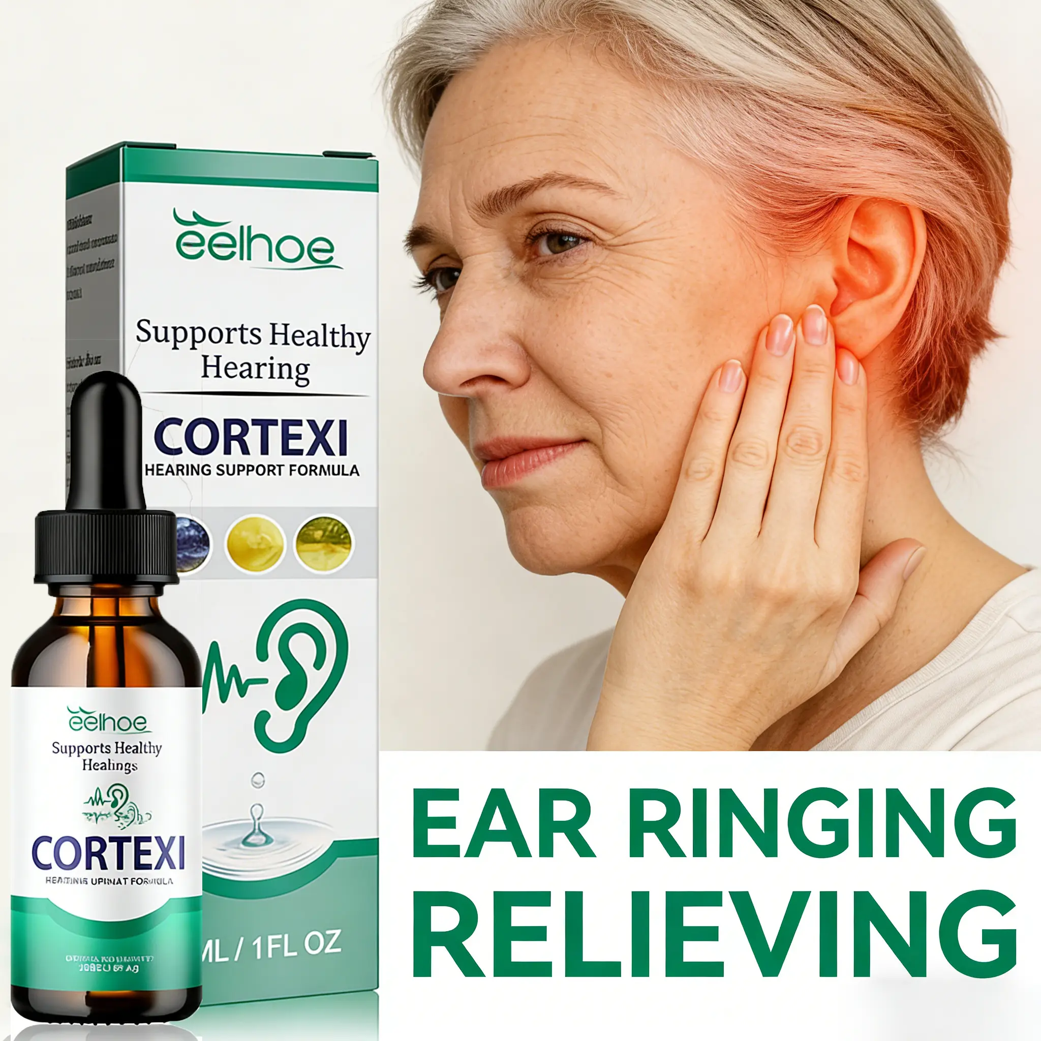 nnitus Relief Ear Drops, 30ml – Fast Relief for Ringing Ears & Clogged Ears, Reduce Ear Noise, Enhance Hearing