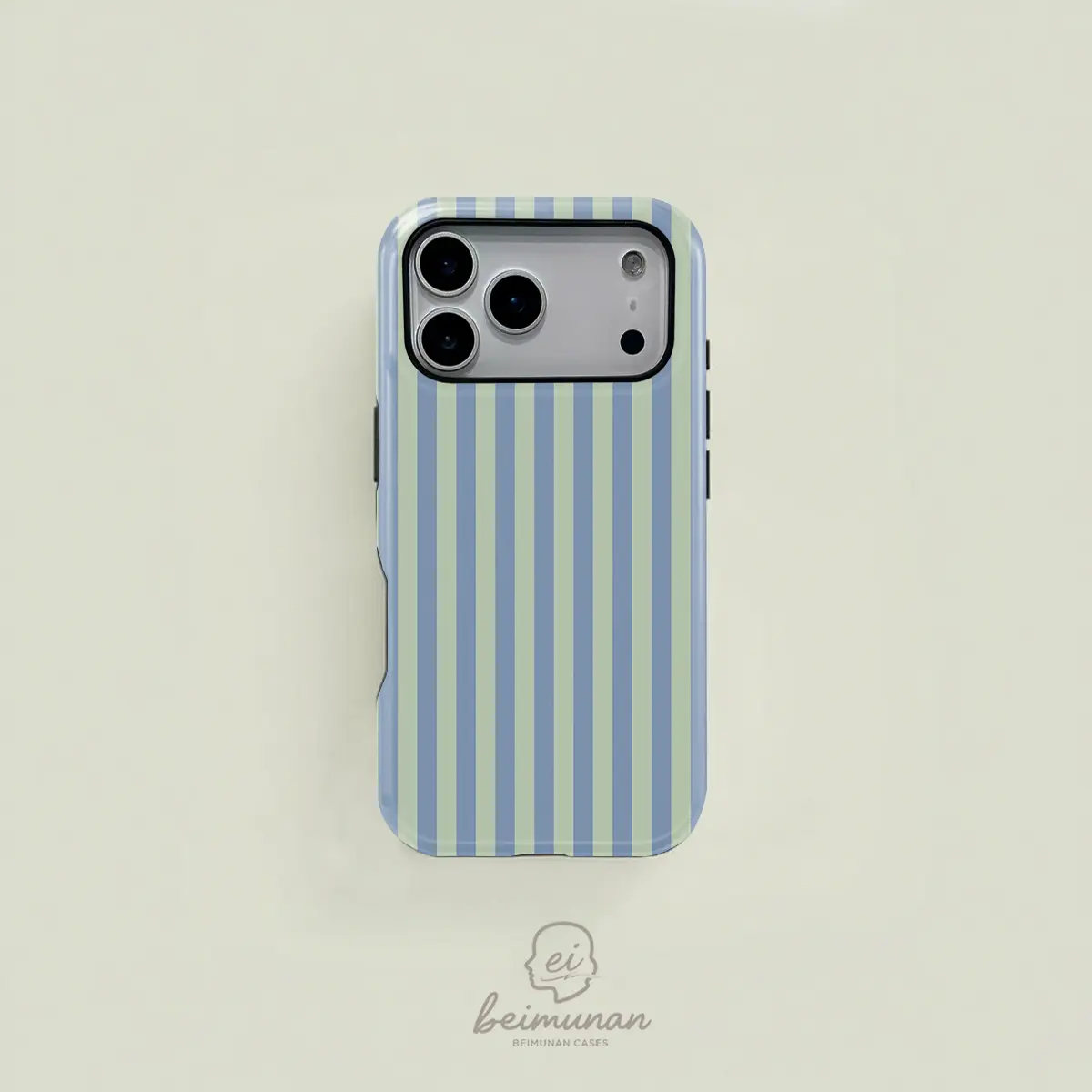1PC Vertical Stripes Pattern Phone Case， Heavy Duty Shockproof Dual Layer Protection， for iPhone 17 16 15 14 13 12 Pro Max， Samsung Galaxy S25 S24 S23 S22 Ultra Series Holiday Gift Minimalist Fashion Cover