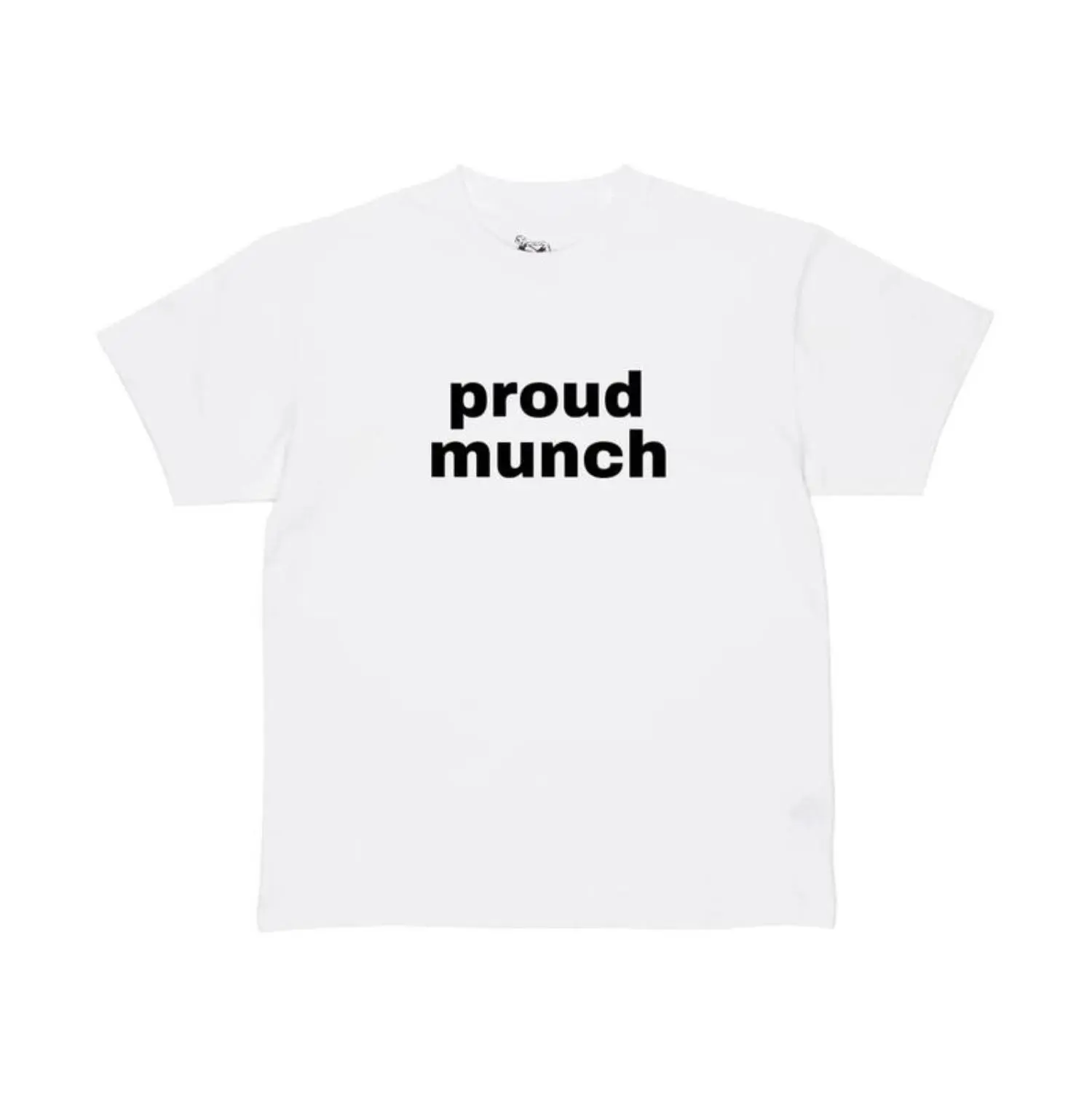 proud muncher short sleeve cotton funny t-shirt WoMenswear Soft Top Streetwear Man t shirt crewneck round