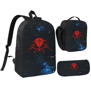 This stylish backpack features a spider-inspired design, making it perfect for students, professionals, and travelers—ideal for school, work, or leisure.