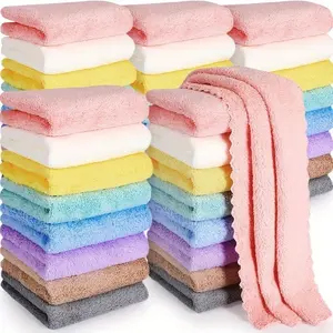 Colorful Soft Absorbent Towel, 20pcs/set Modern Style Lightweight Towel, Household Towel for Home Bathroom Kitchen Dormitory Hotel
