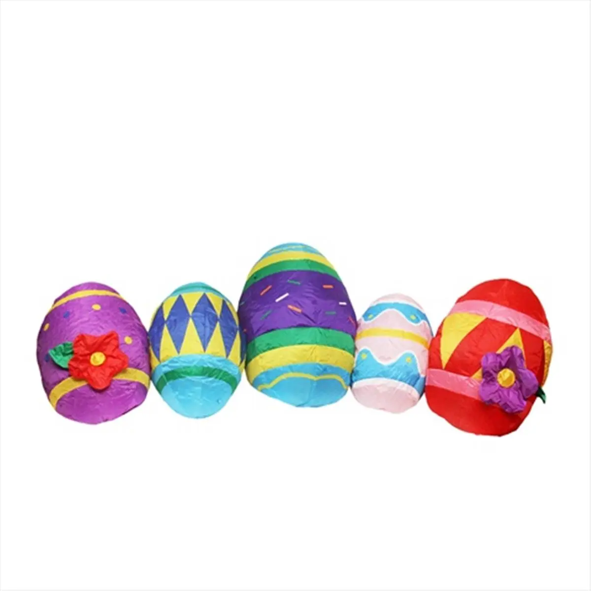NorthLight 10 ft. Inflatable Lighted Easter Eggs Yard Art Decoration, Weatherproof, Self-Inflate