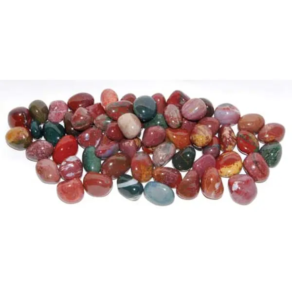 Bulk 1lb Natural Fancy Jasper Tumbled Stones - Unprocessed Semiprecious Minerals, Smooth Healing Therapeutic Spiritual Natural Stone Jewelry Accessories for Grounded Meditation, Health & Wellness