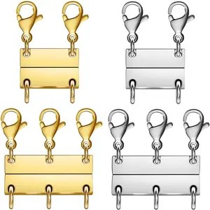 Necklace Layering Clasp Converter, 18k Gold and Silver, Tangle Free Jewelry Chain Separator