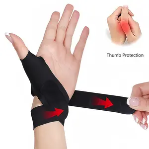1 Count Wormwood Carpal Tunnel Wrist Brace, Wrist Support Brace Adjustable Wrist Strap Wrist Wraps Reversible Wrist Brace for Sports Protecting, Carpal Tunnel Relief, Thumb Protection