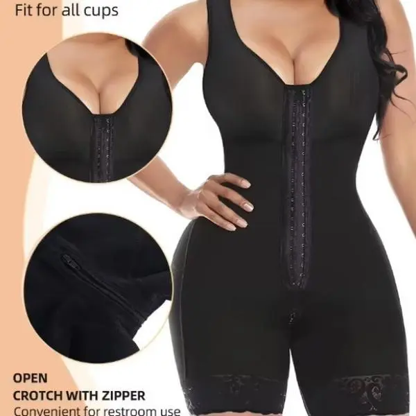   Shapewear for Women Tummy Control Full Shapewear Butt Lifter with Zipper Crotch