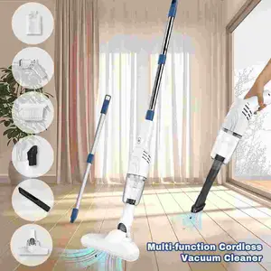 Ultra-Light Stick Vacuum - 6000Pa Powerful Suction (2-in-1 Handheld Mode) - USB-C Rechargeable for Home, Cars & Pet Hair - Compact & Portable Design