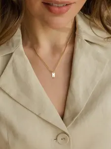 Women's Letter Pendant Necklace, 14k Adjustable Chain, Aesthetic Minimalist Layered Clavicle Chain, Perfect Gift for Women