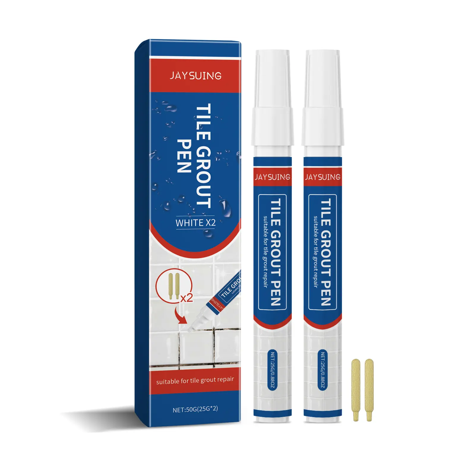 Jaysuing Tile Grout Repair Pen – Waterproof & Mold-Resistant Grout Filler for a Clean and Neat Home Jaysuing Tile Grout Repair Pen – Waterproof & Mold-Resistant Grout Filler for a Clean and Neat Home