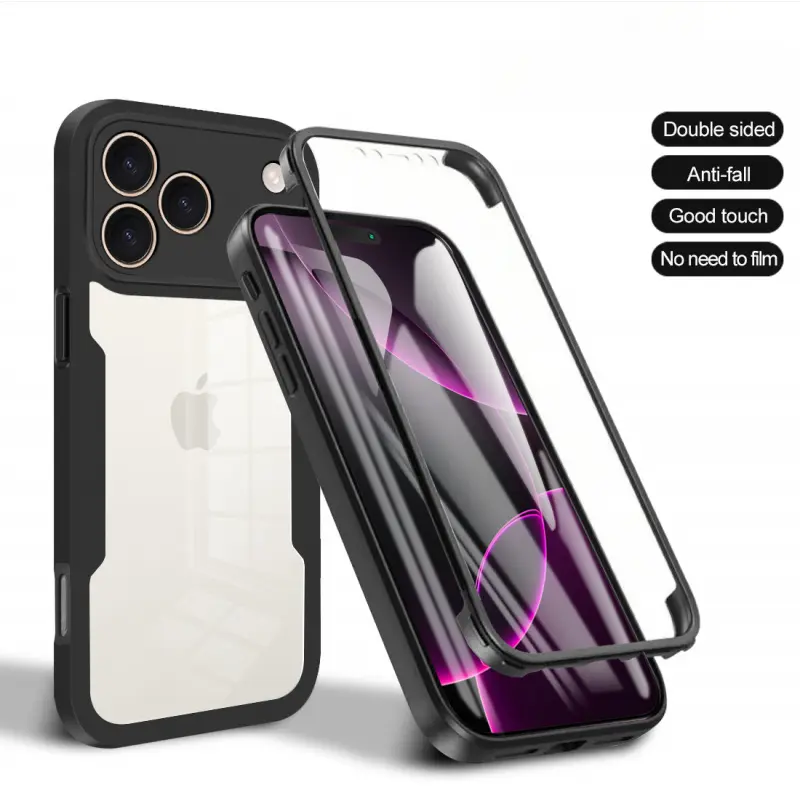 No More Broken Screens!360°       Full Body Shockproof Phone Case with HD Screen Protector, for iPhone 17 16e 15 14 13 12 PRO MAX PLUS,AIR,Anti-Scratch Clear Cover, Drop Protection,Perfect gift for friends and family
