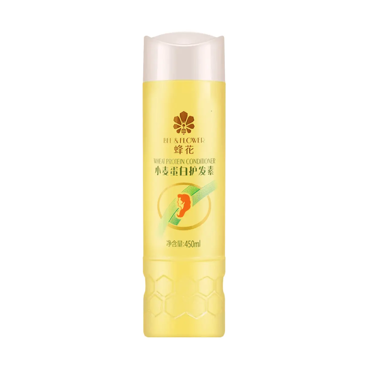 Wheat Protein Repairing Conditioner for Silky, Soft Hair - Anti-Frizz Treatment for Dry, Frizzy & Damaged Hair, Floral Scent, 450ml, Haircare, Moisturizer, Hydrating
