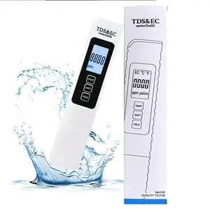 1Pc Upgraded 4 in 1 Digital TDS Meter, Accurate & Reliable TDS EC & Temperature(°C,°F) Meter, 0-9990 ppm Range, Professional Testing Pools, Hot Tubs & Supplies Testers for Drinking Water Reverse Osmosis Systems, Aquariums inflatable Pool Modern