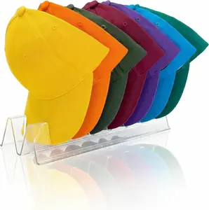 1 PCS Hat Organizer for Baseball Caps,Clear Hat Stand,No Assembly Hat Stand for 7, Ideal for closet organization, Acrylic display rack suitable for bedroom, vanity, and wardrobe storage.