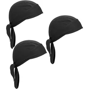 Sweat Wicking Beanie Cap Skull Cap Outdoor Head Wrap for Men and Women Pack of 3 Cycling Hat Motorcycle Biker Cap