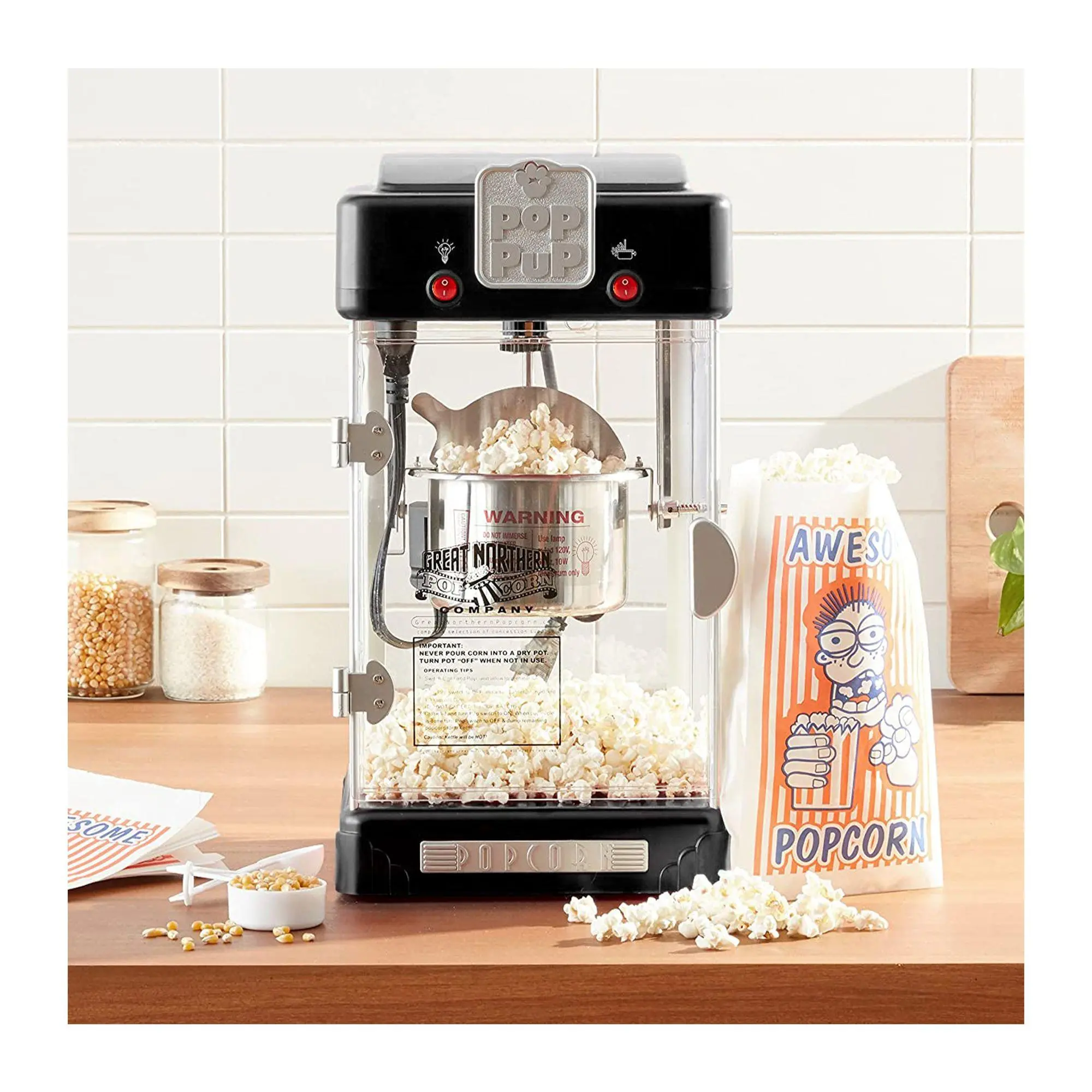 Great Northern Popcorn Pop Pup Tabletop PopcornMachine Great Northern Popcorn Pop Pup Tabletop PopcornMachine
