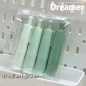 4PCS Set Gradient Color Tape Set, Tape Runner Dispenser, Double-Sided Adhesive Dots & Glue Pen, Strong Permanent Bonding for Scrapbooking, Card Making, Crafts, Stationery Office Supplies, Office & Home Use