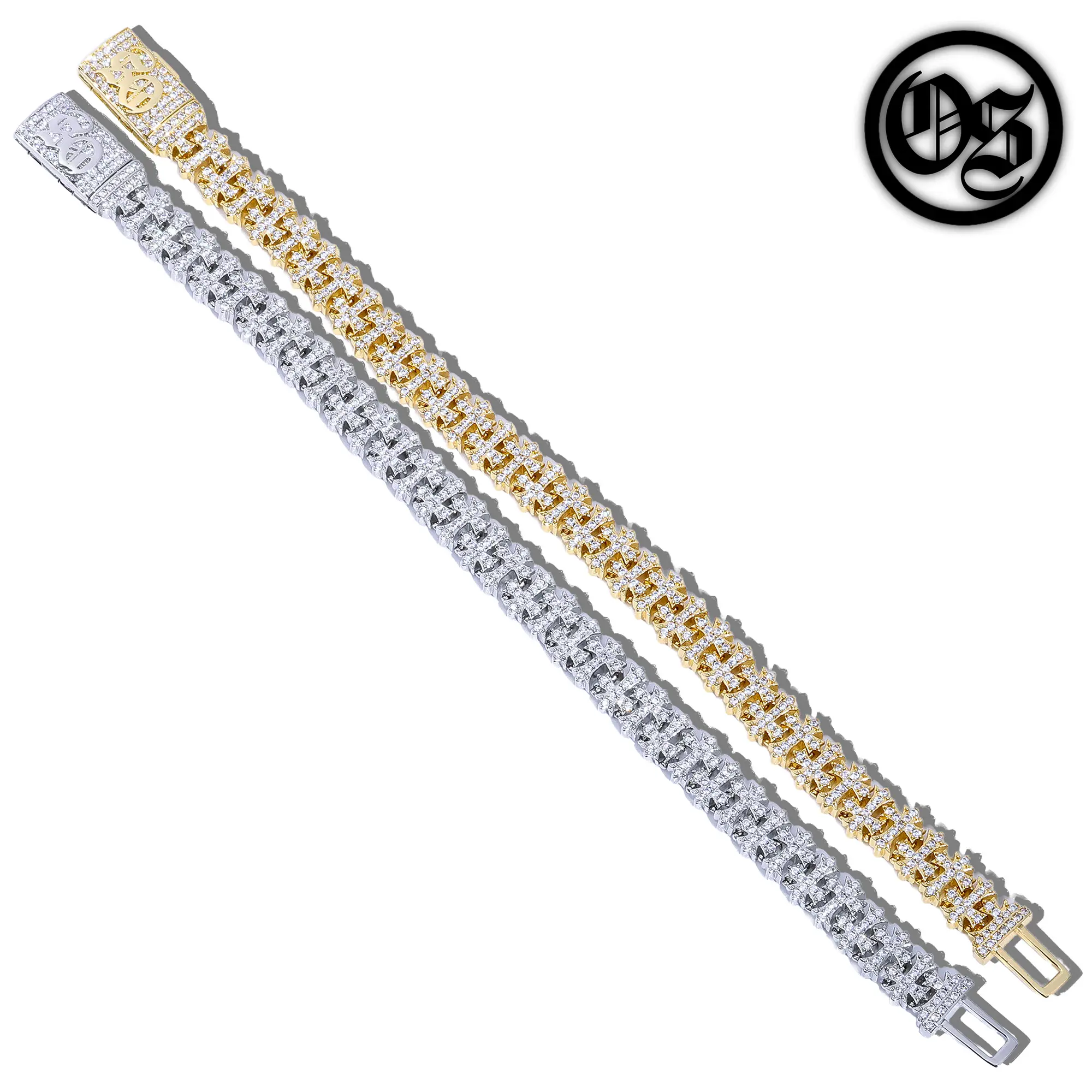 OTHERSIDE Infinite Cross Bracelets - Silver & Gold