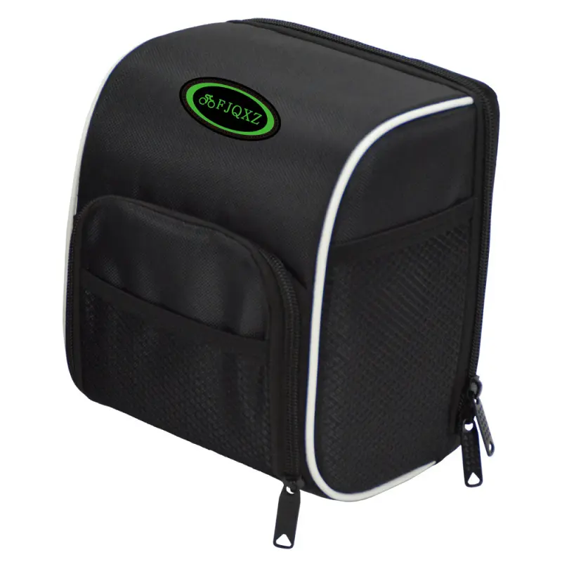 Universal Handlebar Bag, Durable Polyester Front Mount Storage with Adjustable Straps for Mountain Bike Cycling, Spacious 1.5L/3L Zipper Pouch, Reflective, Velcro, Bike/Scooter, Practical, Water Resistant, 16X13x7cm, Accessories, Daily Commute, Bike Ridin