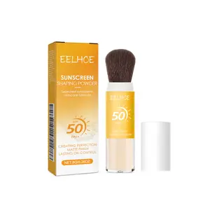 EELHOE Makeup Setting Powder - Titanium-Infused, Oil-Control, Water-Proof, Lightweight, Gentle Beauty Product with Brush for All-Day Matte Wear, Beauty Products
