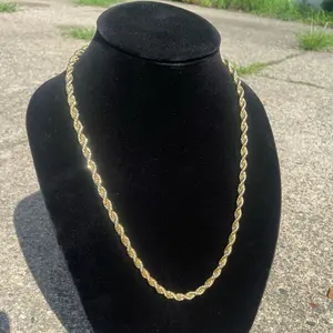 14k Gold Layered Rope Men’s Women’s Chain 20in 6mm