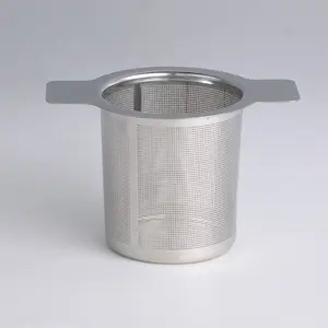 304 Stainless Steel Tea Infuser, Dual-Ear Stainless Steel Tea Strainer, Stainless Steel Filter Mesh, Tea Steeper, Filter, Tea Making Tool