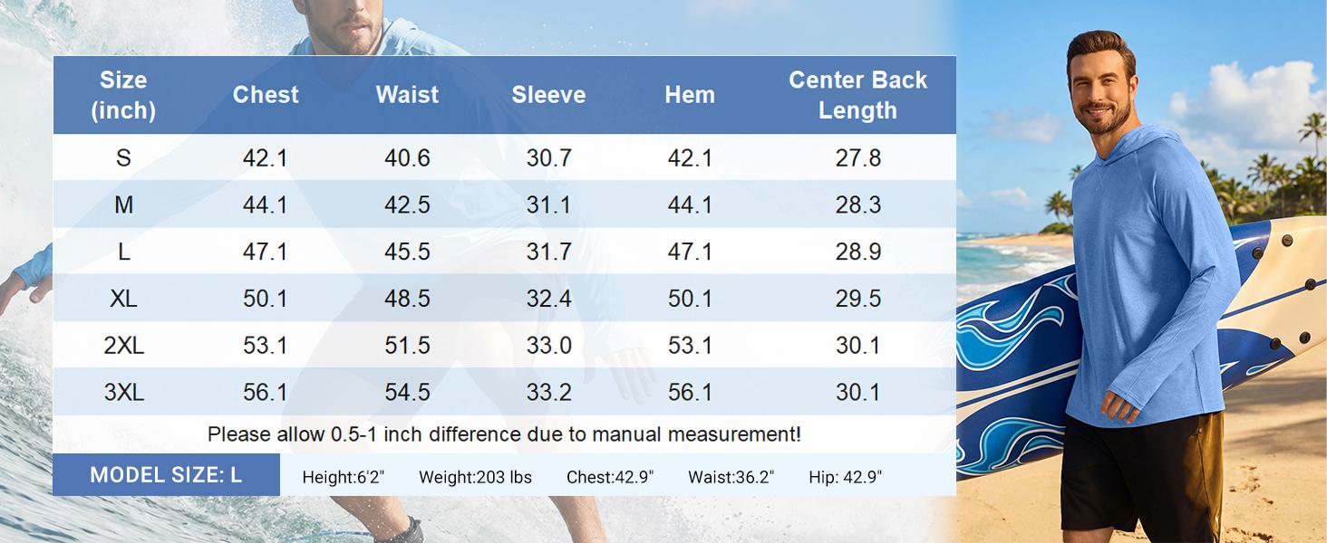 COOFANDY Men's UPF 50+ Fishing Shirt Lightweight Quick Dry UV Sun Protection Hoodie Long Sleeve SPF Hiking Running Rash Guard