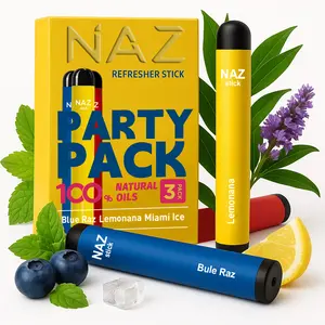 NAZ Electric Nasal Inhaler Stick - Portable Essential Oil Aromatherapy Vaporizer for Sinus Relief Congestion Energy Boost Non-Medicated Cool Refreshing 3-Pack Mixed Fruit Flavors Natural Menthol Peppermint Camphor Relax Healthcare