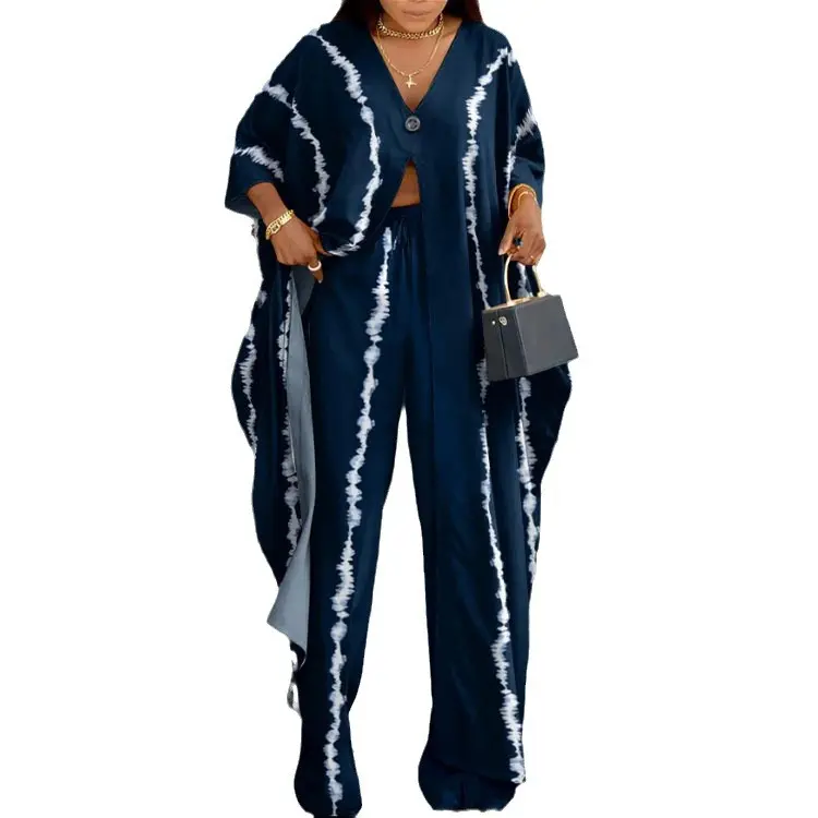 Summer floral printed pantsuit casual women's suit