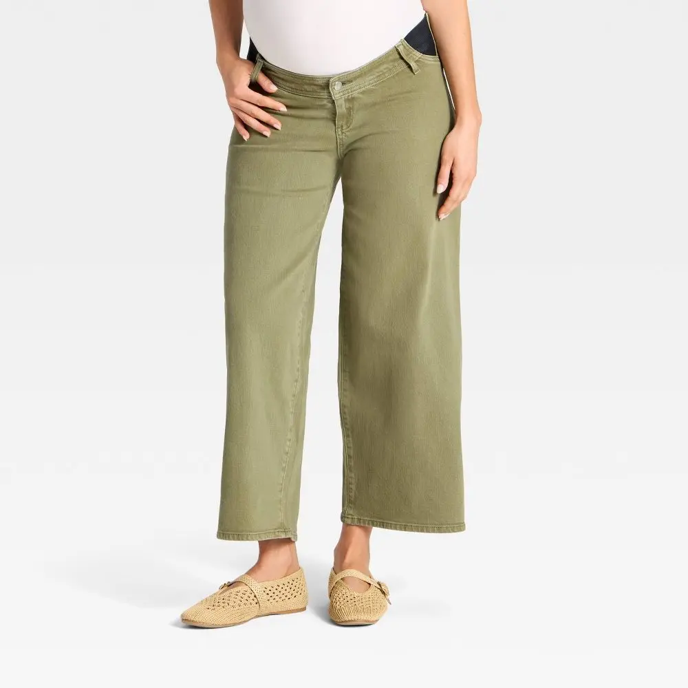 Under The Belly Sailor Wide Leg Maternity Jeans - Isabel Maternity by Ingrid & Isabel, Maternity Clothes, Prenatal Maternity Clothing