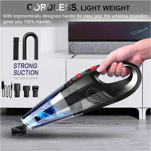 Handheld Wireless Vacuum Cleaner 5000Pa Suction Power Fast Charging 2000mAh Battery Car & Furniture Cleaning Cordless Lightweight Gift