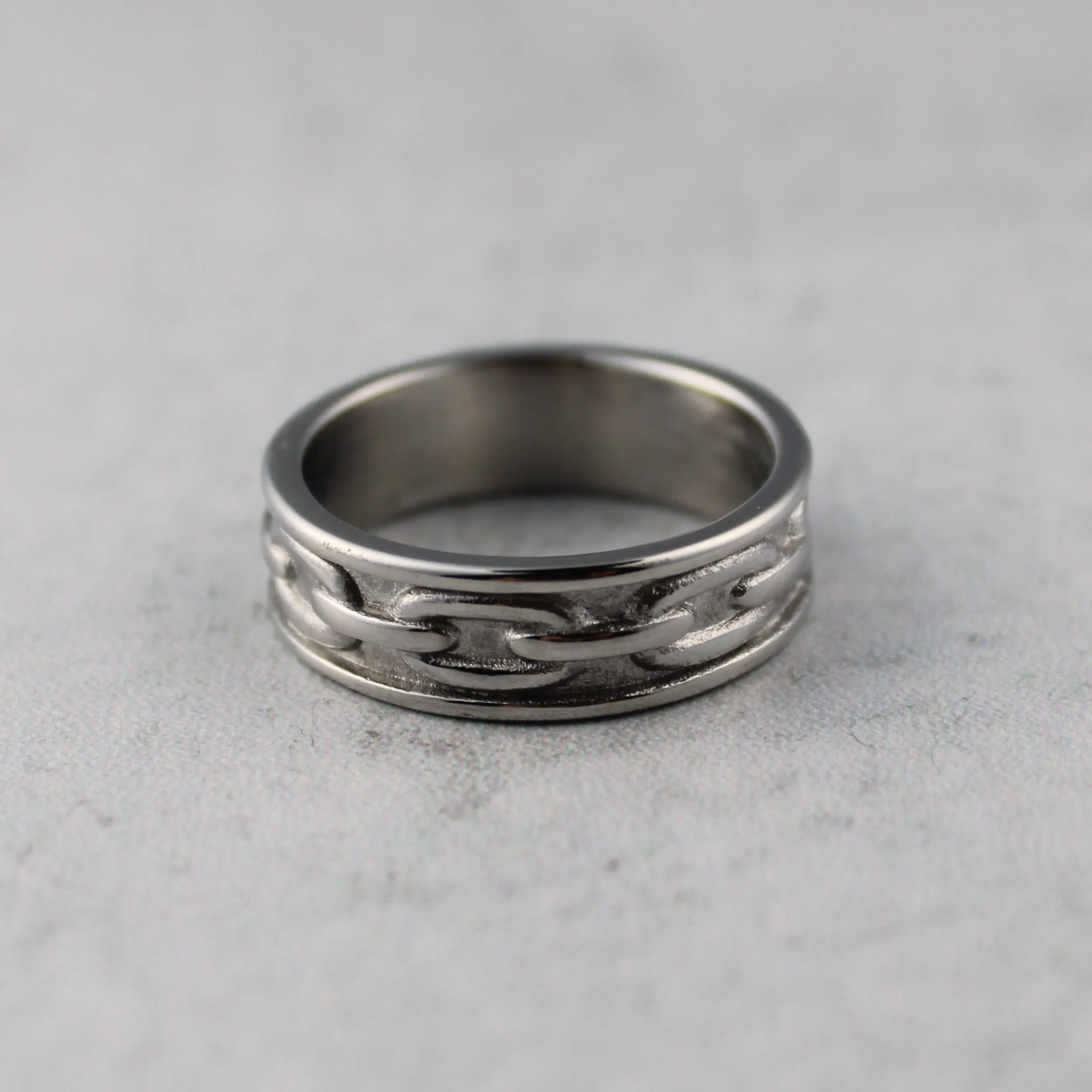 Silver Chain Link Ring Silver Chain Link Ring