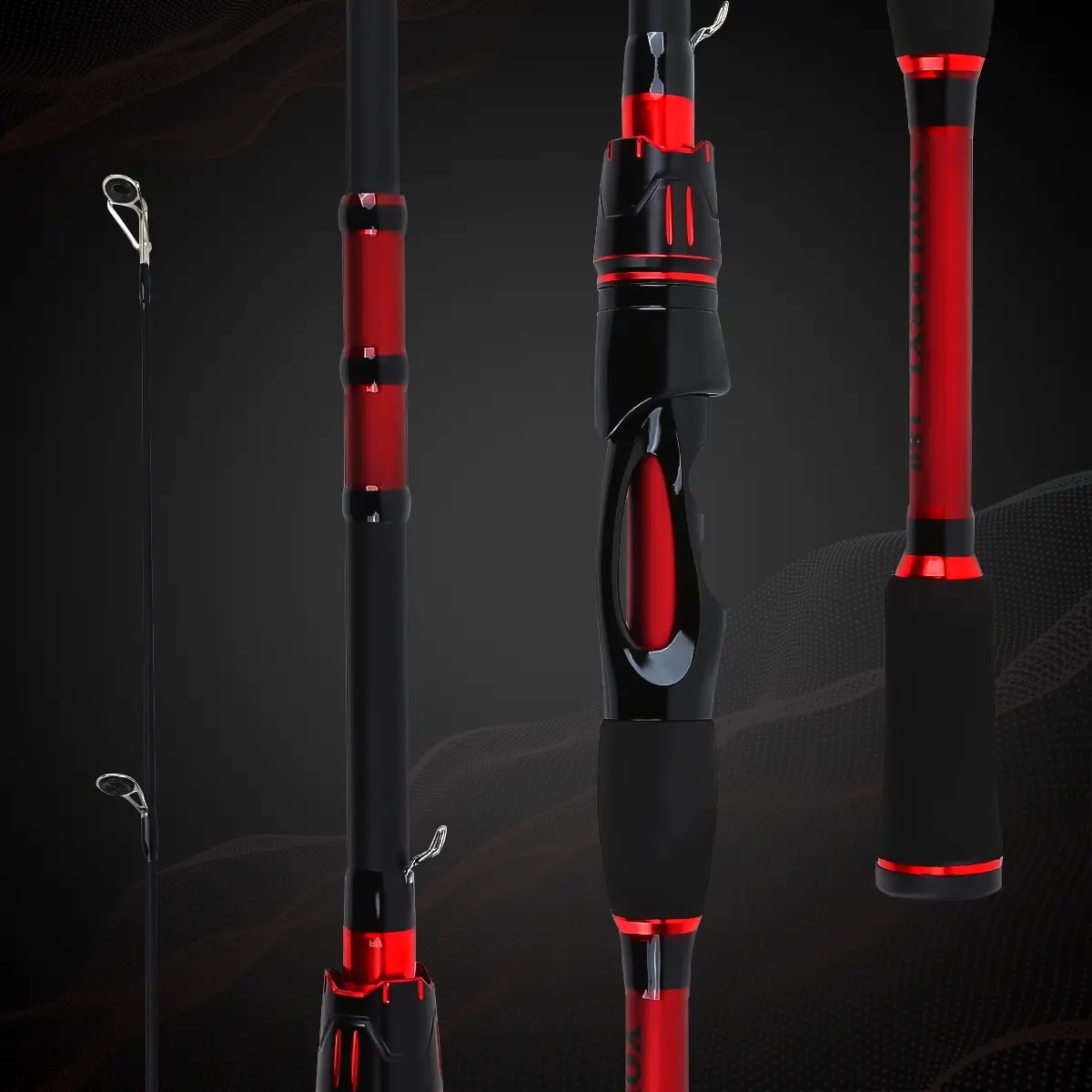 Four-Section Glass Fiber Fishing Rod, Durable Lure Fishing Pole, Comfortable Eva Handle, Lightweight Portable Fishing Gear, Travel Rod, Fishing Supplies, Fishing Equipment