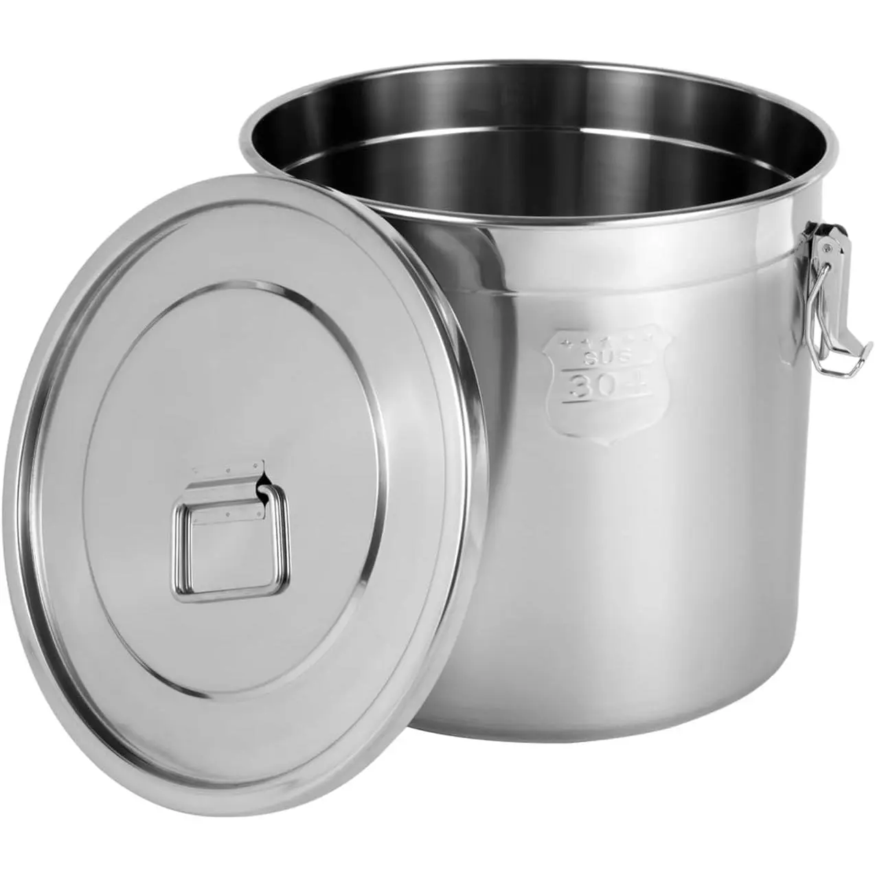 21L Valentine's Day Stainless Steel Airtight Food Storage Canister-Cylinder - Butt Welding, Curling Edge, Double Sealing Leakproof Lid, Handles, Dustproof - Easy to Move 2026 Trending Home Kitchen Preserving Container (Lidded Jars Alternative), Leak Proof