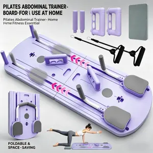 8-in-1 Foldable Pilates Board| 24 Non-Slip Feet, All-In-One Home Ab & Core Workout Station, Space Saving For Any Room