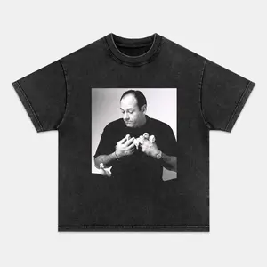 TONY SOPRANO Printed Design Unisex Vintage Crew Neck Regular Fit Cotton Fabric Casual Comfort Breathable Short Sleeve Funny T-shirts Fashion Men&Women's Top for Daily Wear 102801