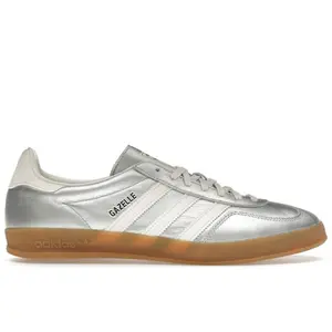 adidas Men's Gazelle Indoor Silver Metallic Core White, from StockX