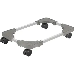 Mobile CPU Stand with 4 Locking Casters, Ventilated PC Tower Stand for Floor, Fits  PC Towers, Office Gamers (Light Grey)
