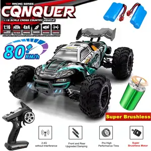 VISAS 4WD Remote Control Car Off Road 4x4 RC High Speed Buggy Truck Super Brushless 80KM/H Fast Drift Racing Toy Kids Adults